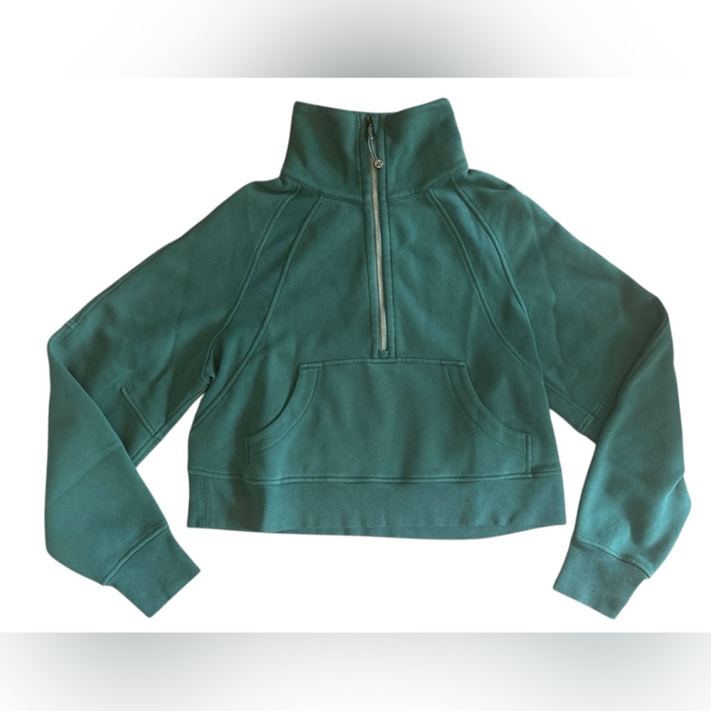 Lululemon Scuba Quarter Zip Funnel Desert Teal Hoodie XS/S